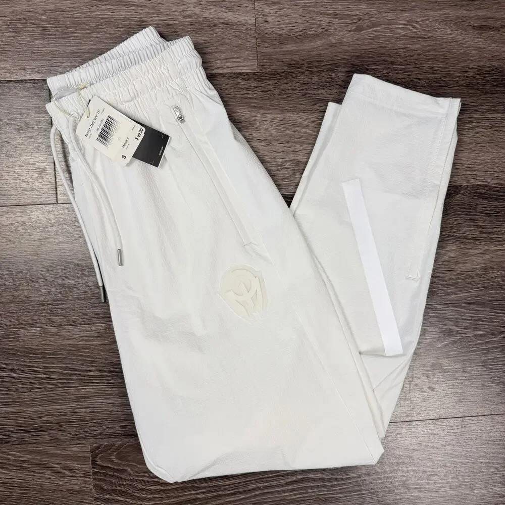 Adidas Pat Mahomes ZNE Woven Track Pants Joggers Men's Small White JY3801 New
